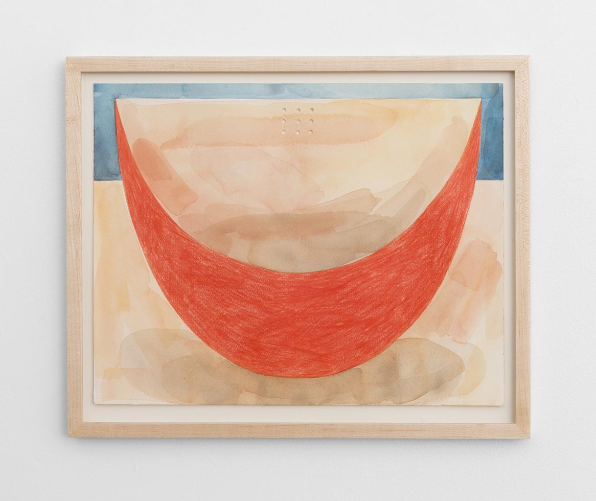 Slice, 2015, watercolor, colored pencil on paper 11 x 14 inches