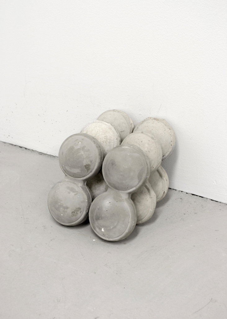 Cupped (B), 2016, cement, 12 x 13 x 12 inches